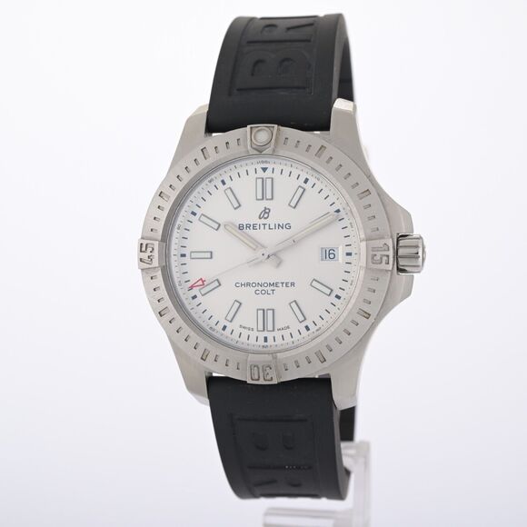 Breitling Colt Chronometer A17313 White 41mm Automatic Men's Watch - Picture 2 of 10